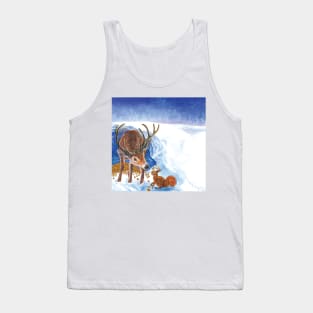 The red deer and a squirrel Tank Top